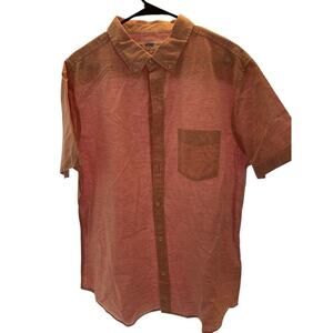 URBAN PIPELINE THE AWESOMELY SOFT SIZE XL BUTTON DOWN SHORT SLEEVES PINK SHIRT